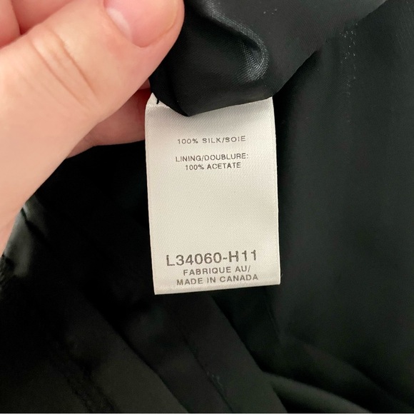 Lundström Silk One Shoulder Black Cocktail Dress - Picture 5 of 6